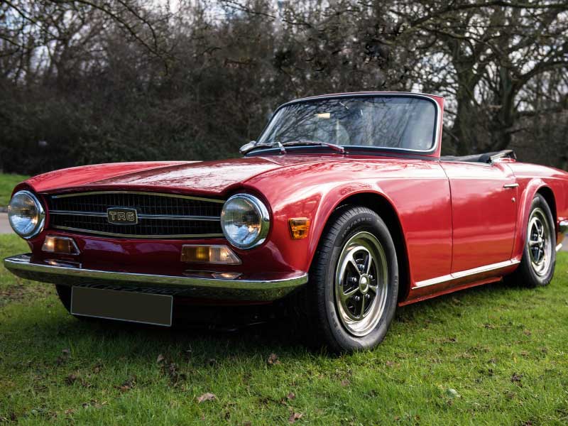 triumph tr6 red